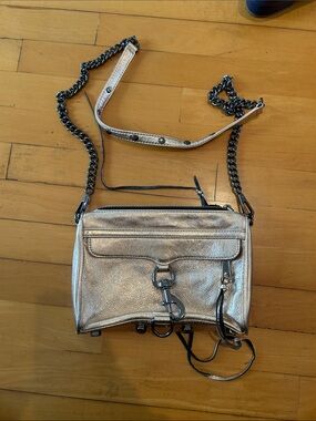 Rebecca Minkoff Metallic Rose Gold/Bronze Mini MAC Crossbody Bag